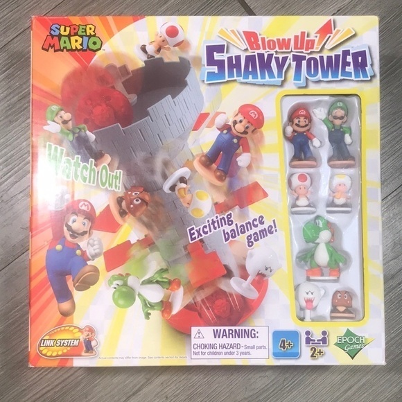 New-Sealed! Super Mario Blow up! Shaky Tower Balancing Game - Picture 1 of 8